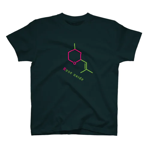 ローズオキシド(バラ)化学式シャツ スタンダードTシャツ