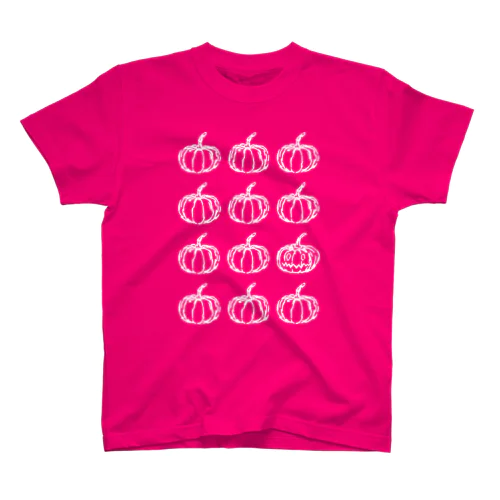 パンプキンフェイス３×４(wh) 티셔츠
