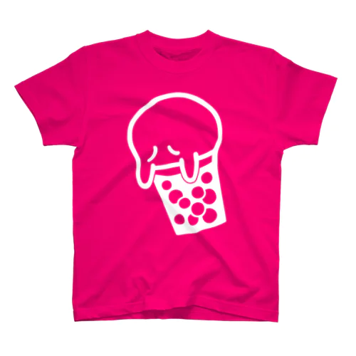 「10+」Beer Ghost くん Regular Fit T-Shirt