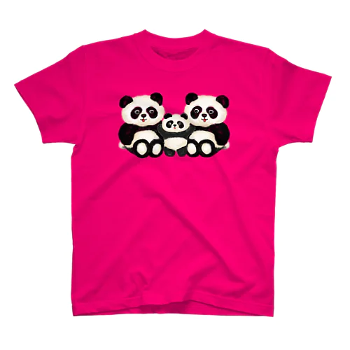 パンダの親子 티셔츠