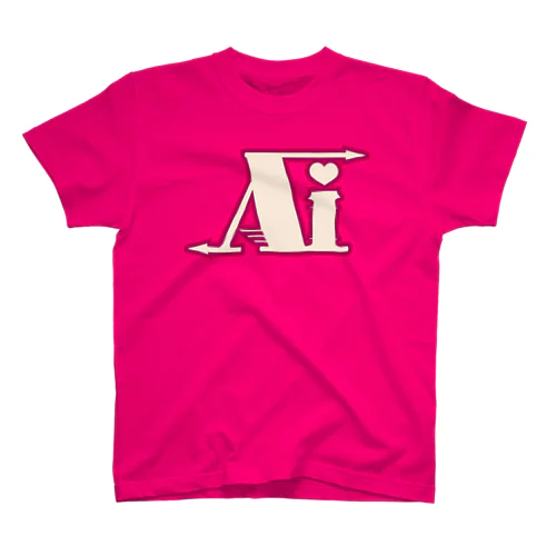 一ノ瀬彩:LOGO_AI_ピンク【英語略】 Regular Fit T-Shirt