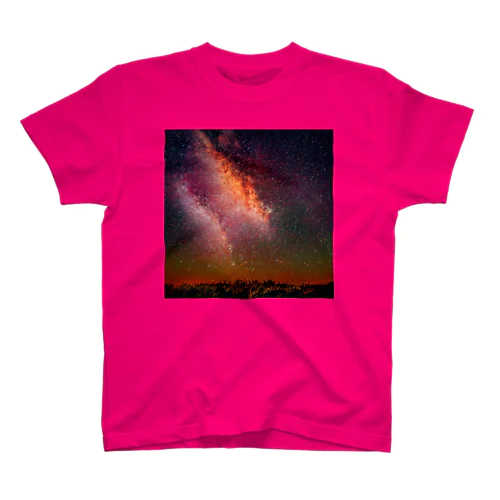 Red galaxy Regular Fit T-Shirt