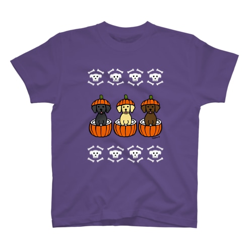 ハロウィンかぼちゃのラブラドール Regular Fit T-Shirt