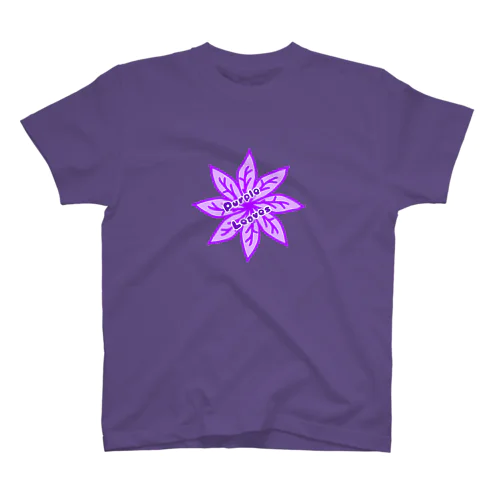 Purple Leaves Regular Fit T-Shirt