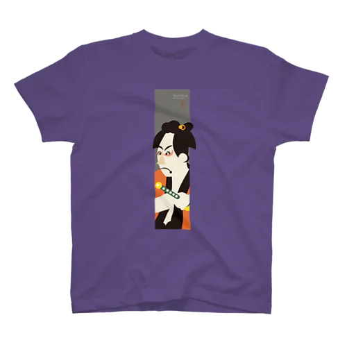 Yo-U-Ki-e「市川男女蔵」縦型Tシャツ【浮世絵】 Regular Fit T-Shirt