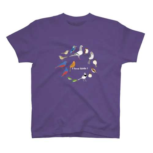 I love birds B 大 スタンダードTシャツ