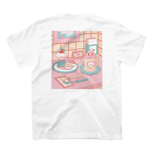 【ﾊﾞｯｸﾌﾟﾘﾝﾄ】cafe🍓❤️ スタンダードTシャツ