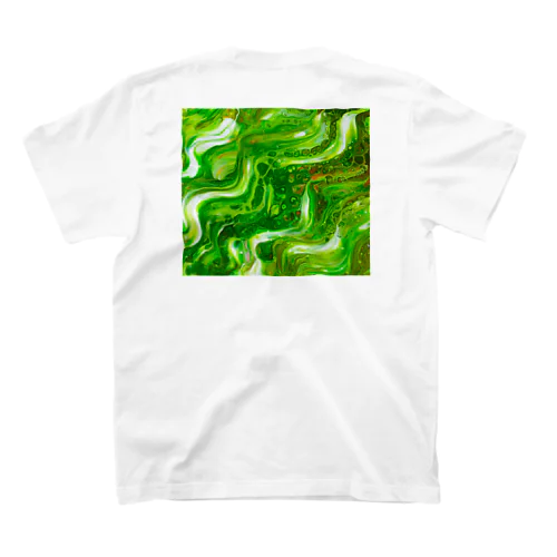 ウェーブ　緑 Regular Fit T-Shirt