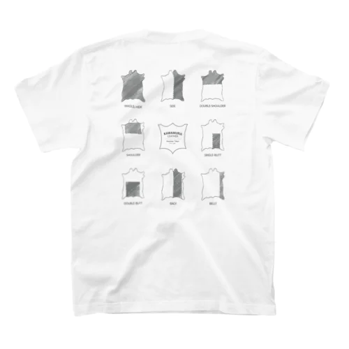 バックプリントT #01 革の部位 スタンダードTシャツ