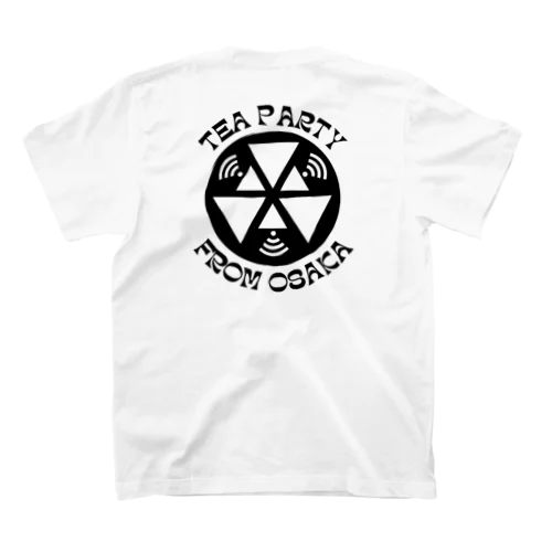 TEA PARTY バックプリントTシャツ White Regular Fit T-Shirt