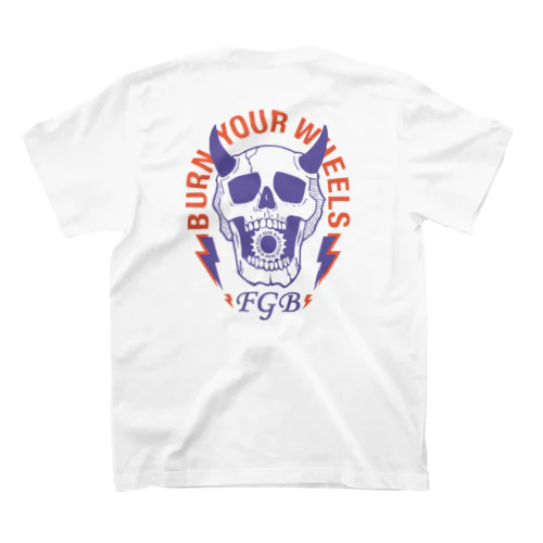  FIXED GEAR BLUES / BURN YOUR WHEELS Regular Fit T-Shirt