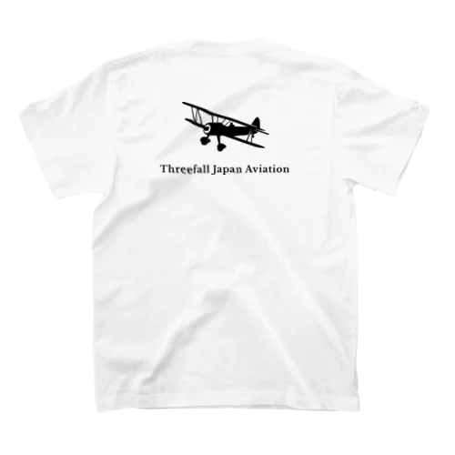 背面ロゴ【Threefall Japan Aviation 】 Regular Fit T-Shirt