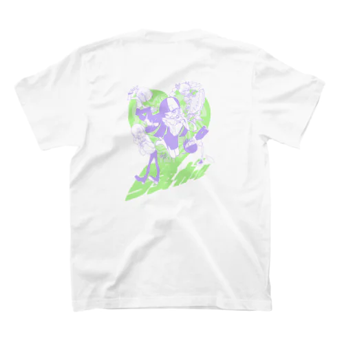 I♡強ガール green&purple ver. Regular Fit T-Shirt