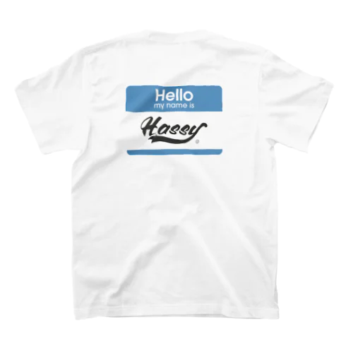HELLO MY NAME IS Hassy (BLUE) Regular Fit T-Shirt