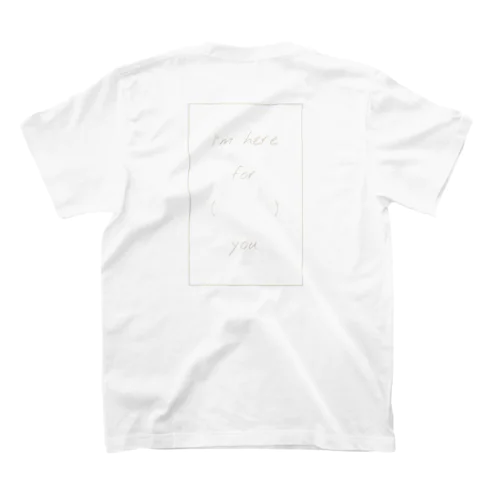 ここにいるよ(文字ベージュ) Regular Fit T-Shirt