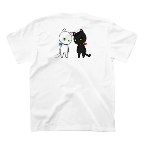 白黒猫ちゃん(うしろ) スタンダードTシャツ