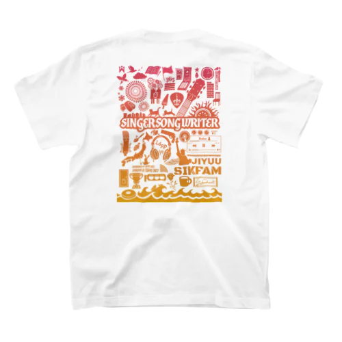 SIKFAMグラデ Regular Fit T-Shirt