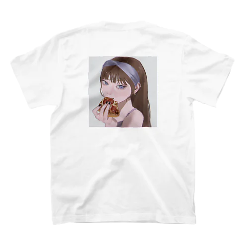 ピザたべる女の子 Regular Fit T-Shirt