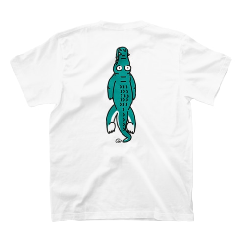 バックプリント　だりぃワニ　だりぃんだわ、ビックリだわ、 ワニだわ、たてだわ Regular Fit T-Shirt