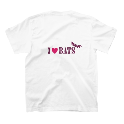 [背面中央] I love bats Regular Fit T-Shirt