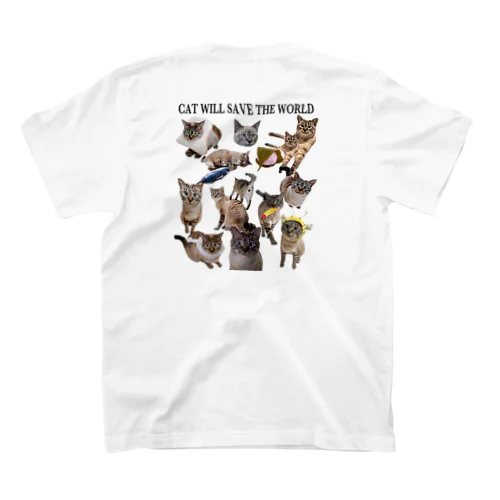 CAT WILL SAVE THE WORLD Regular Fit T-Shirt