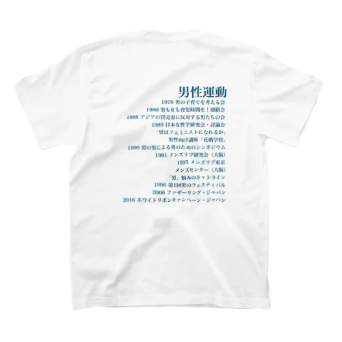 背中で語る男性運動史 スタンダードTシャツ