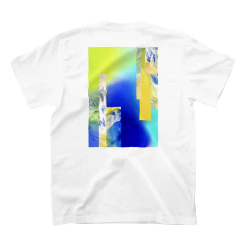 Blue collage  Regular Fit T-Shirt