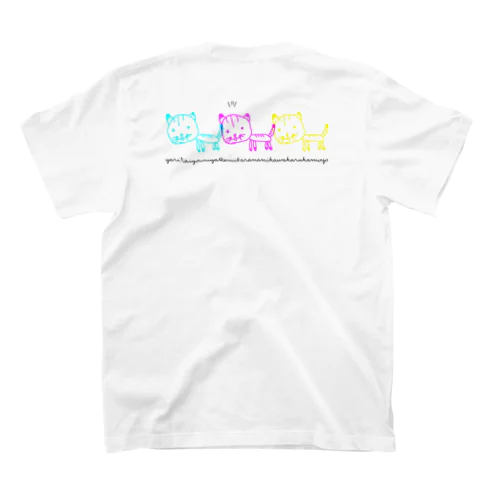 げーみんぐねこ(黒文字) スタンダードTシャツ