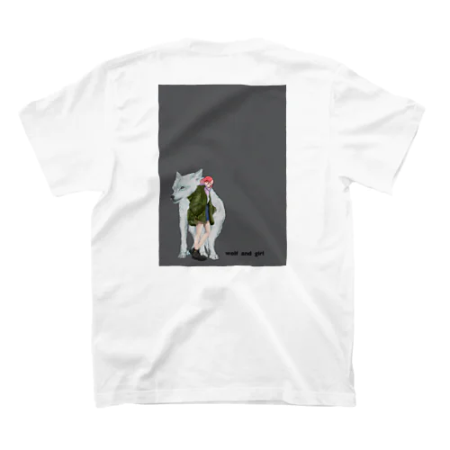 wolf  and girl Regular Fit T-Shirt