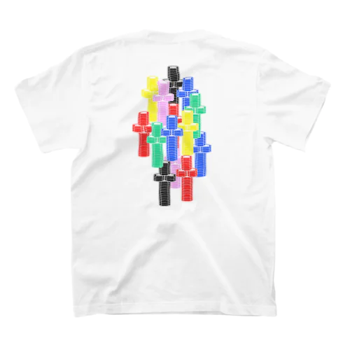 sting sting.Cross multicolor logo(WH) スタンダードTシャツ