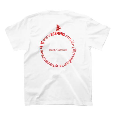 世界の言葉【旅】Red スタンダードTシャツ