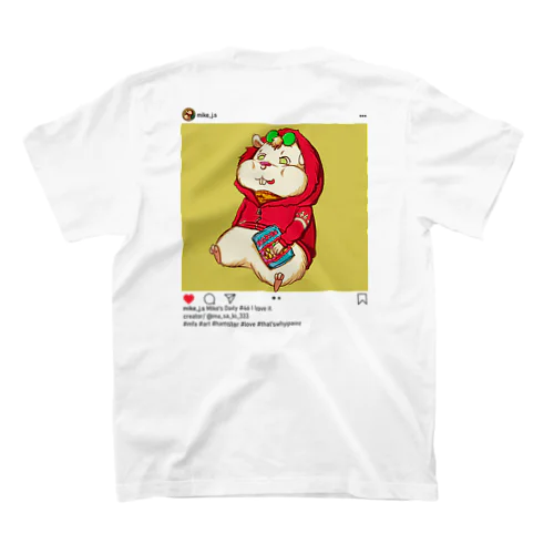 MFA "Mike's Daily" Tシャツ ホワイト (I love it) スタンダードTシャツ