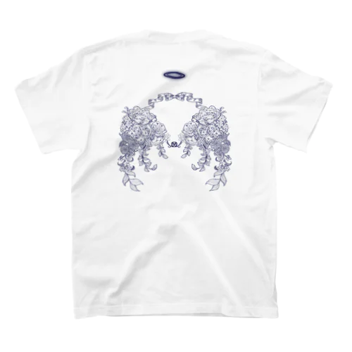 花束の羽(紺) Regular Fit T-Shirt