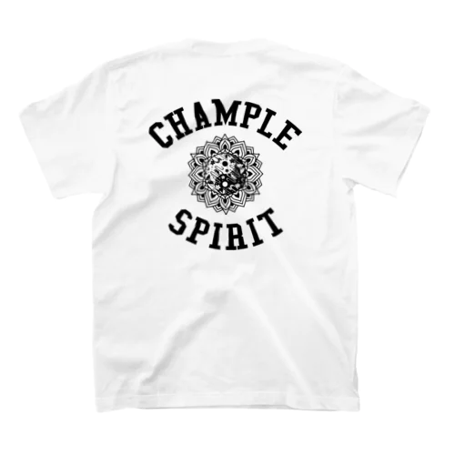 CHAMPLE SPIRIT 〈ブラックプリント〉 Regular Fit T-Shirt