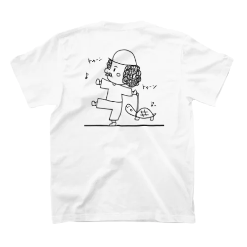 のーまるおじ＆福ちゃん_おさんぽ（バックスタイル） Regular Fit T-Shirt