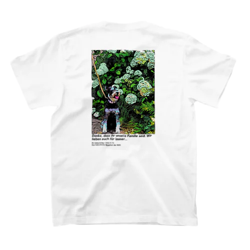ミニチュアシュナウザー　B＆S あじさい Regular Fit T-Shirt