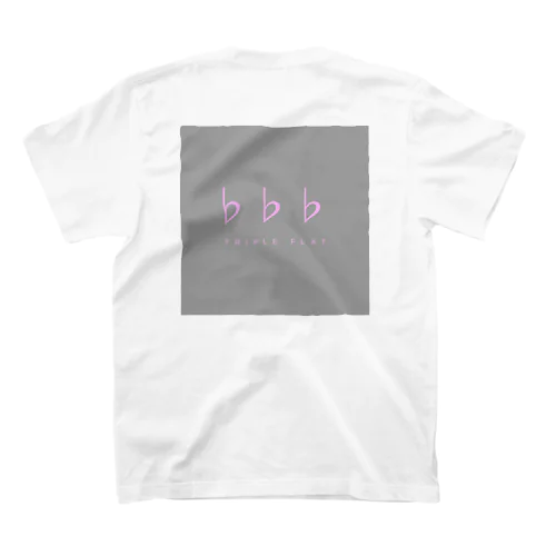 ピンク字（背景グレー） Regular Fit T-Shirt