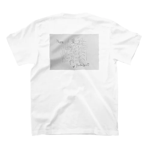 るんぺんパリアート　Pause Regular Fit T-Shirt