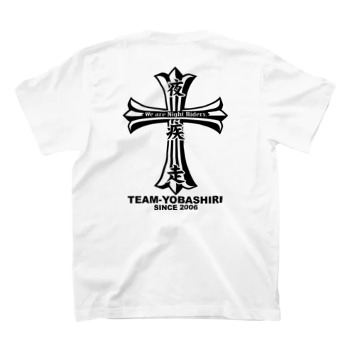 TEAM夜疾走 公式 表裏ブラックロゴバージョン スタンダードTシャツ