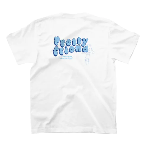 pretty friend (blue) Regular Fit T-Shirt