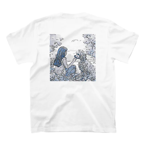 トイプードルと女の子　ver06 スタンダードTシャツ