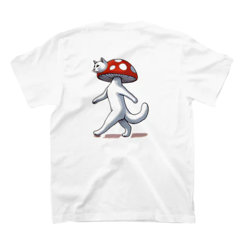 二足歩行きのこ猫 Regular Fit T-Shirt