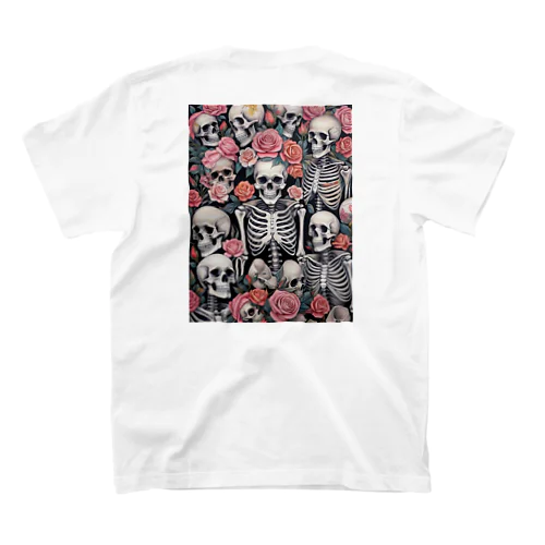 薔薇とドクロ スタンダードTシャツ