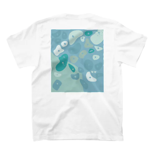 ボルダリング　海の色彩　ブルー スタンダードTシャツ