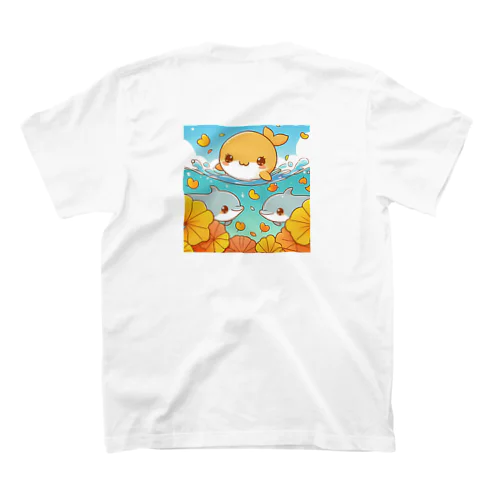 イチョウとかわいい海のいきものたちシリーズ⑦ スタンダードTシャツ