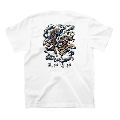 和柄・Japanese pattern「風神雷神」 Regular Fit T-Shirt