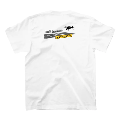 背面ロゴ！3周年記念グッズ第２弾【Threefall Japan Aviation】公式グッズ Regular Fit T-Shirt