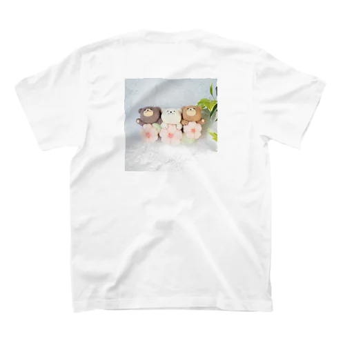 くまの3兄弟（桜） スタンダードTシャツ