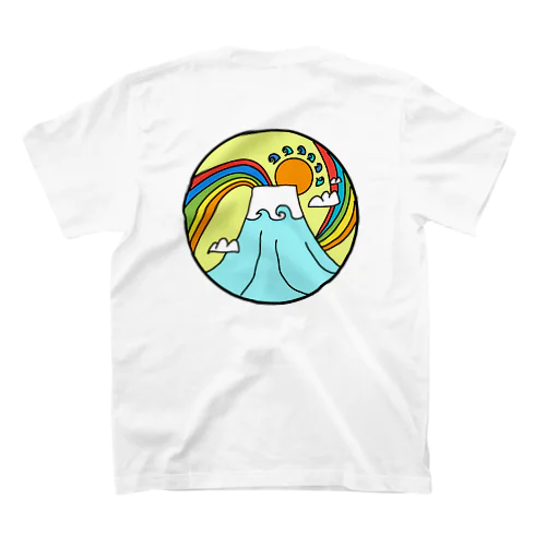 japan mount Fuji rainbow Regular Fit T-Shirt