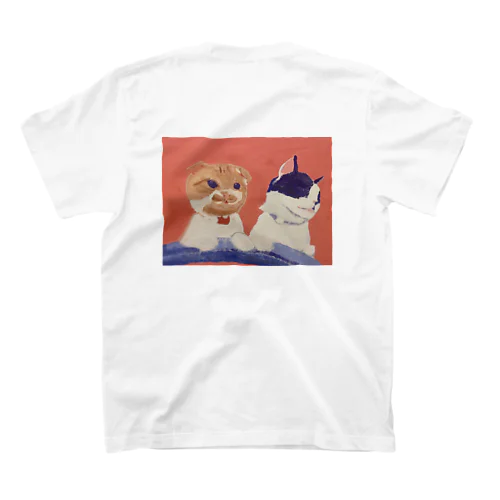 並んだ猫(Part2) Regular Fit T-Shirt